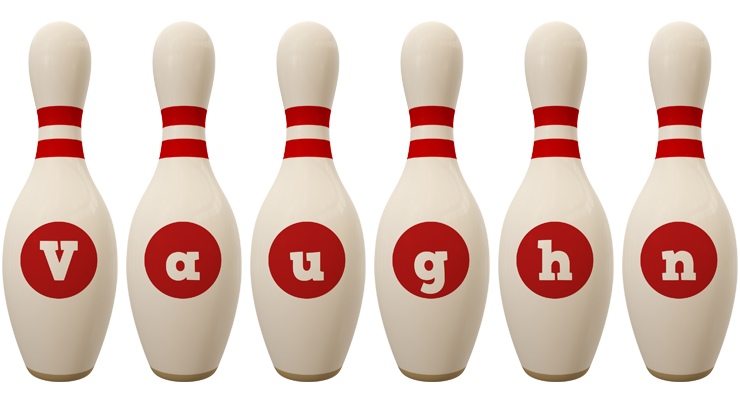 Vaughn bowling-pin logo