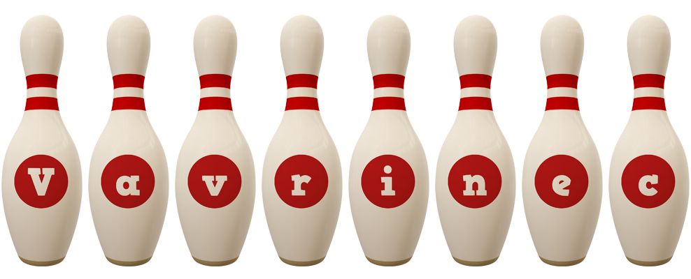Vavrinec bowling-pin logo