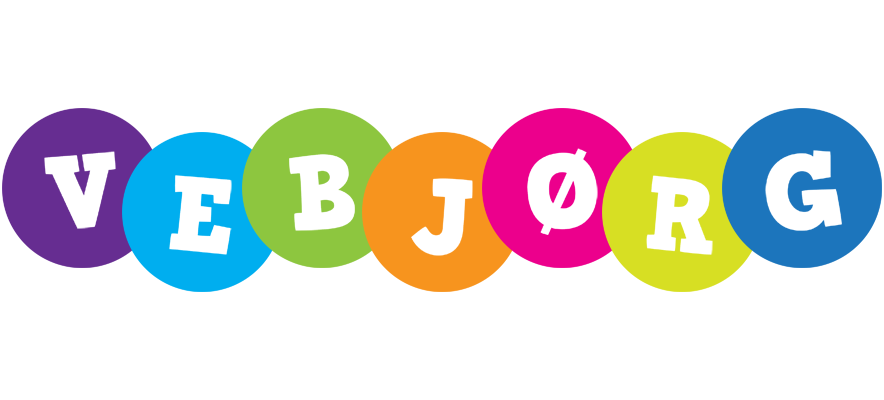 Vebjørg happy logo