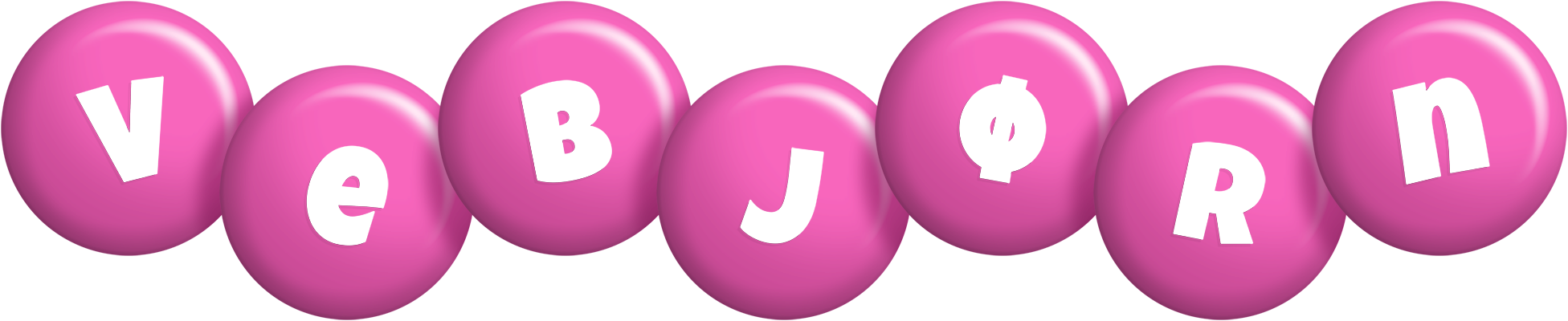 Vebjørn candy-pink logo