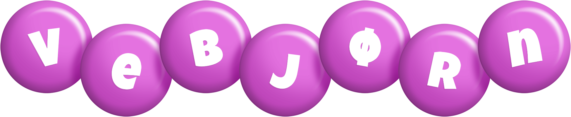 Vebjørn candy-purple logo
