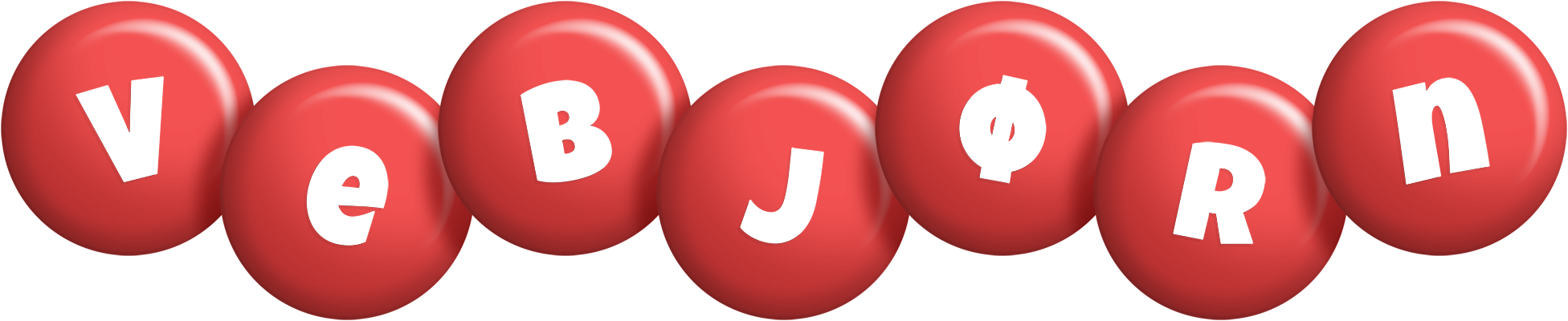 Vebjørn candy-red logo