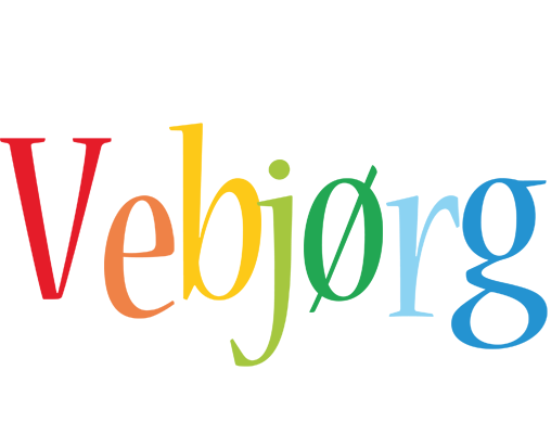 Vebjørg birthday logo