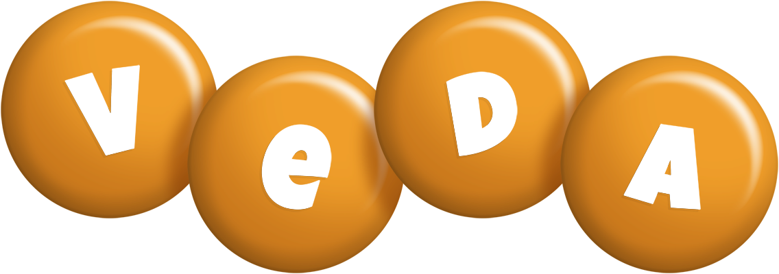 Veda candy-orange logo