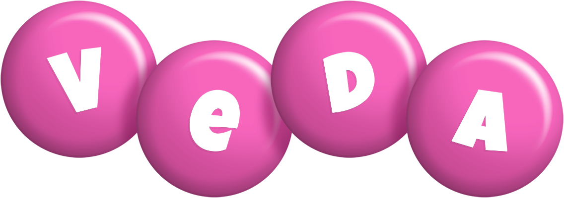 Veda candy-pink logo