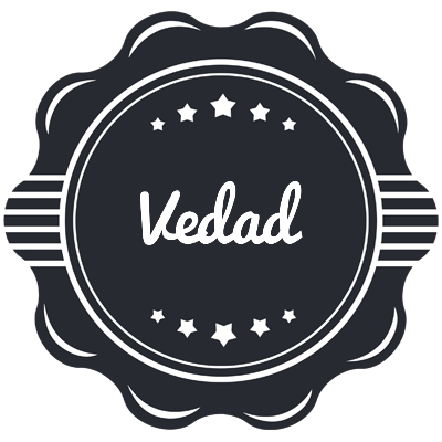 Vedad badge logo
