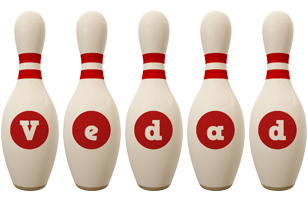 Vedad bowling-pin logo