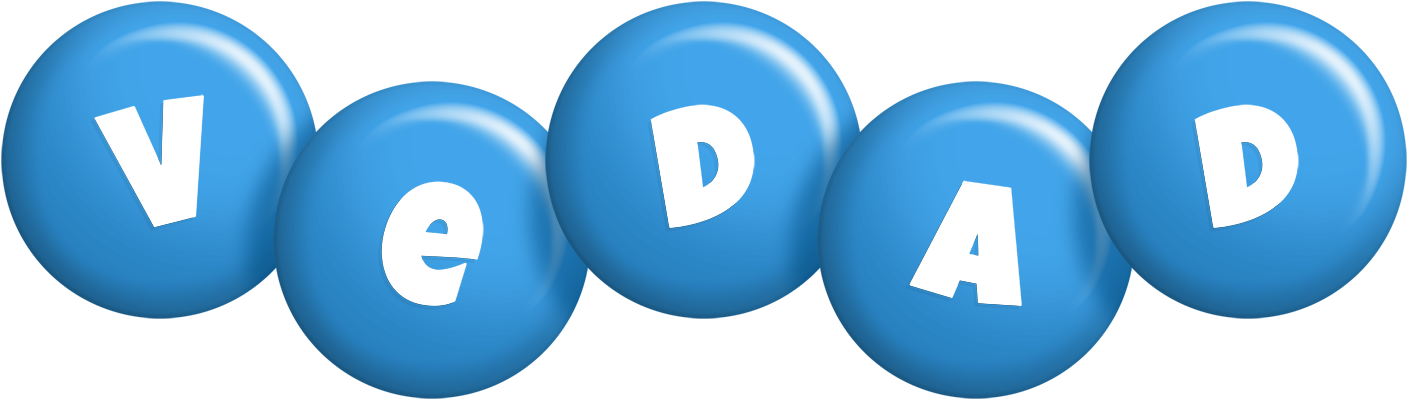 Vedad candy-blue logo