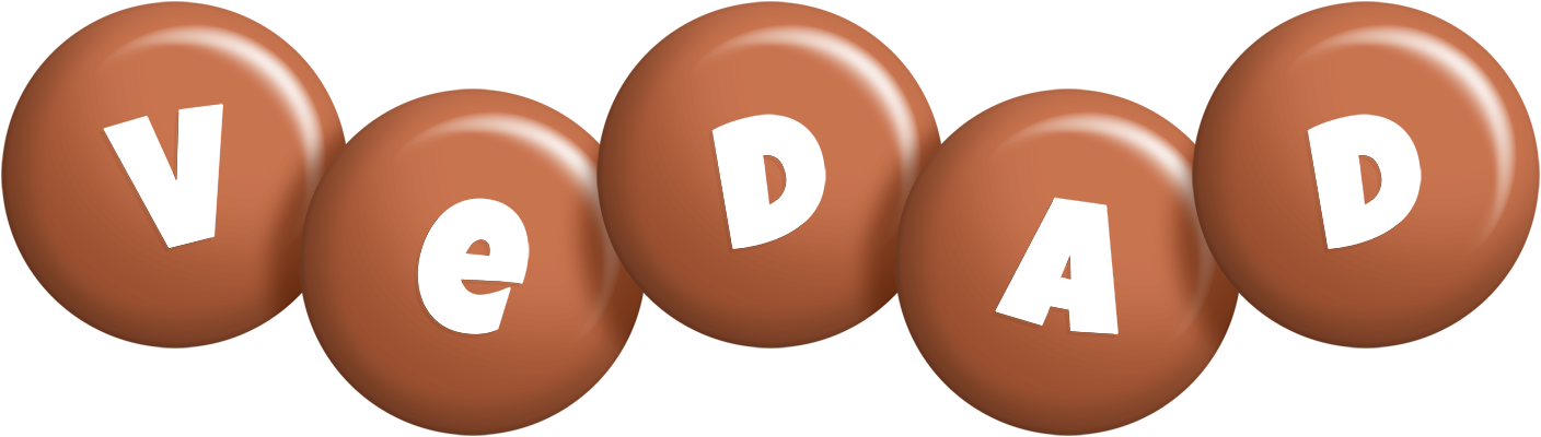 Vedad candy-brown logo