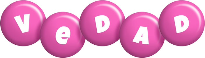 Vedad candy-pink logo