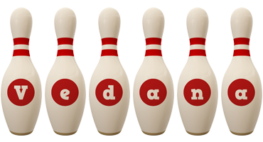 Vedana bowling-pin logo