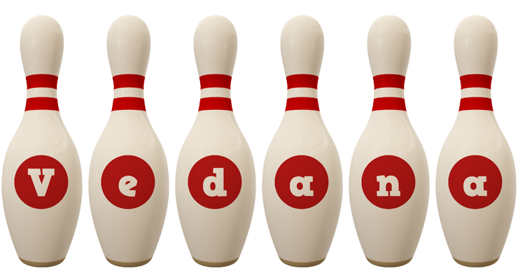Vedana bowling-pin logo