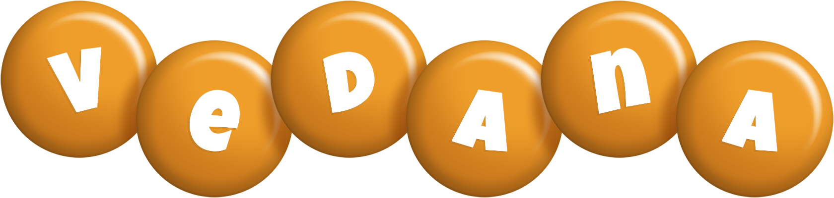 Vedana candy-orange logo
