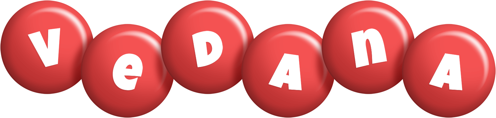 Vedana candy-red logo