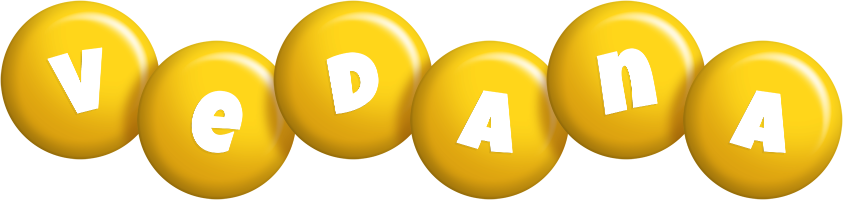 Vedana candy-yellow logo