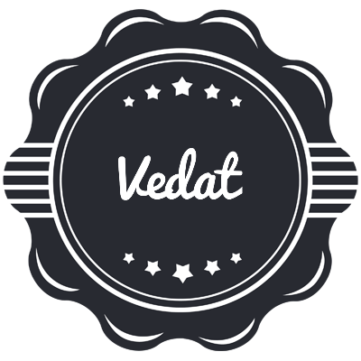 Vedat badge logo