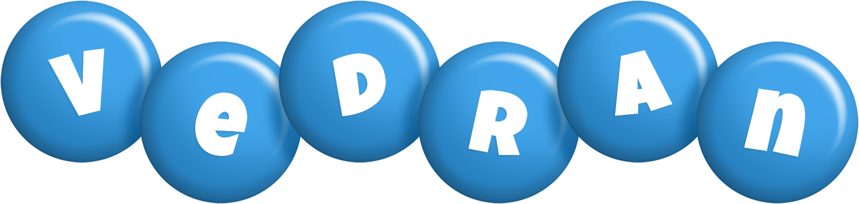 Vedran candy-blue logo