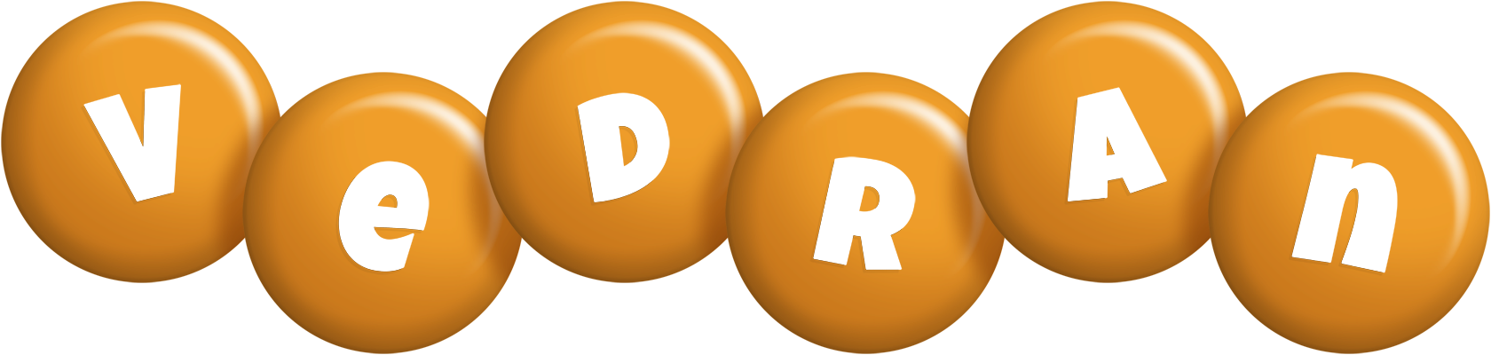 Vedran candy-orange logo