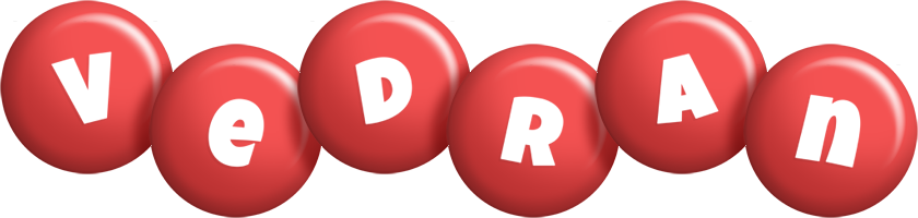 Vedran candy-red logo