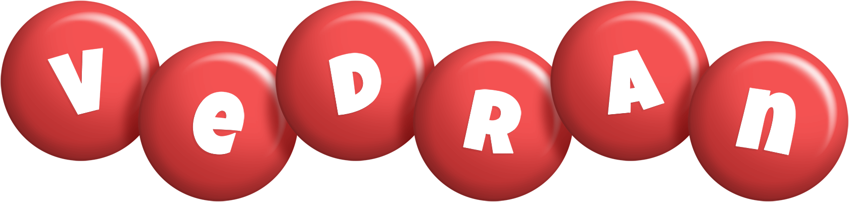 Vedran candy-red logo
