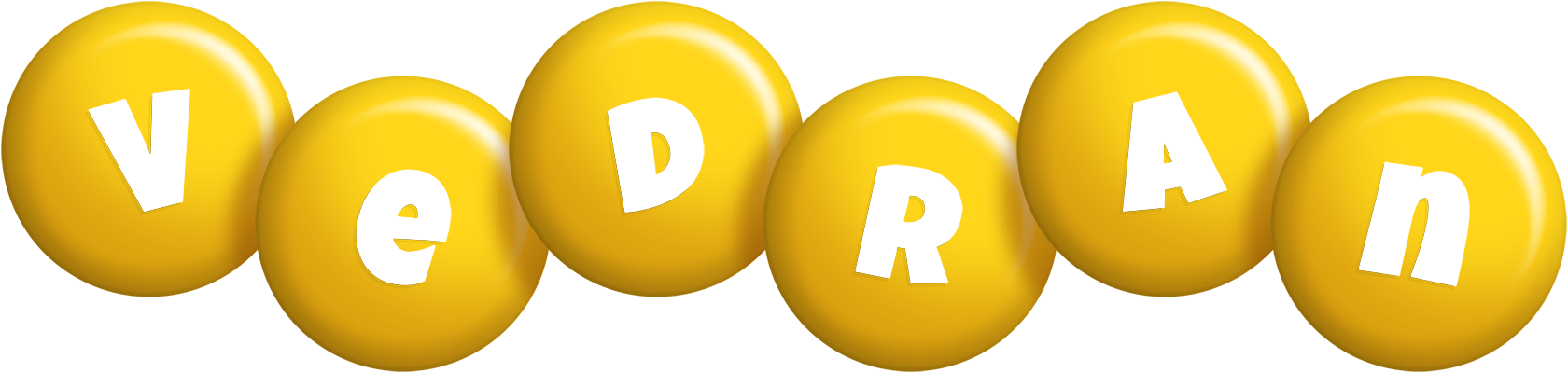 Vedran candy-yellow logo