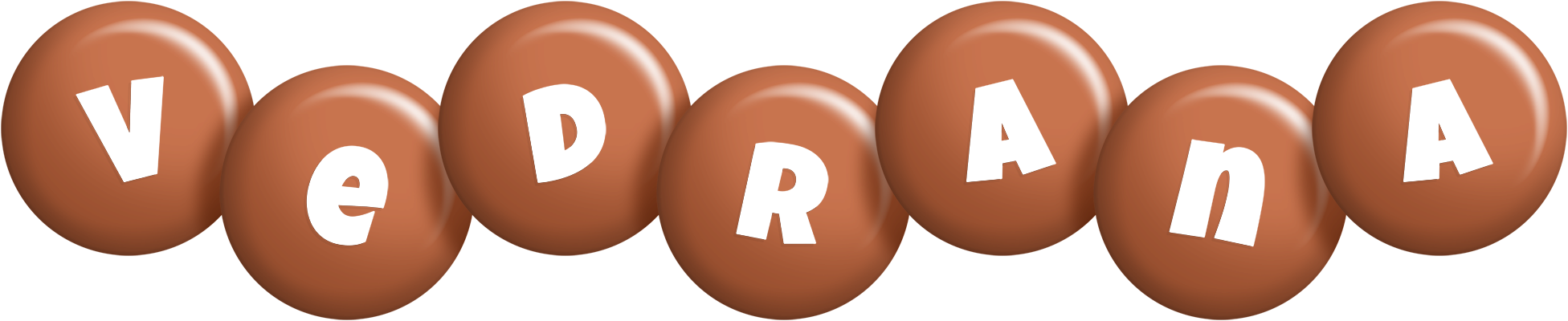 Vedrana candy-brown logo
