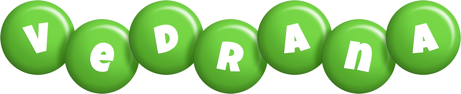 Vedrana candy-green logo