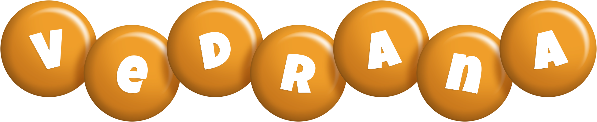 Vedrana candy-orange logo