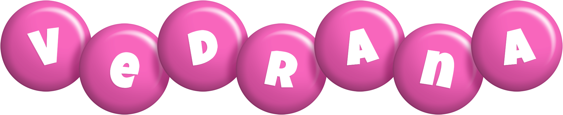 Vedrana candy-pink logo