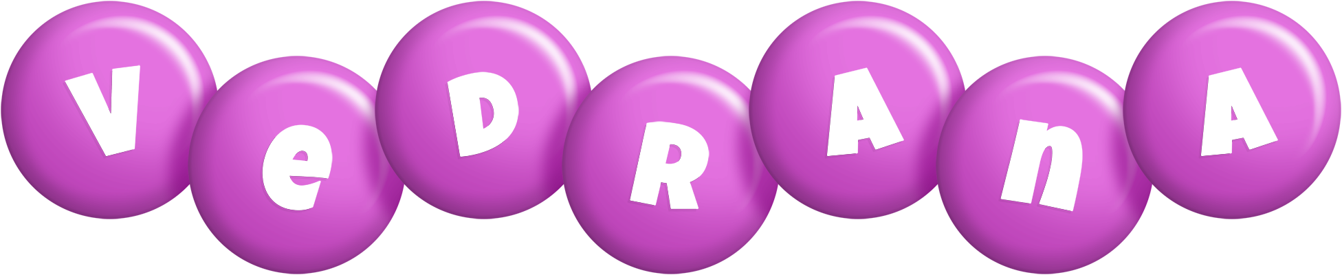 Vedrana candy-purple logo