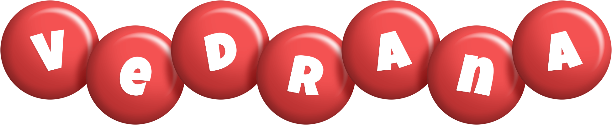 Vedrana candy-red logo