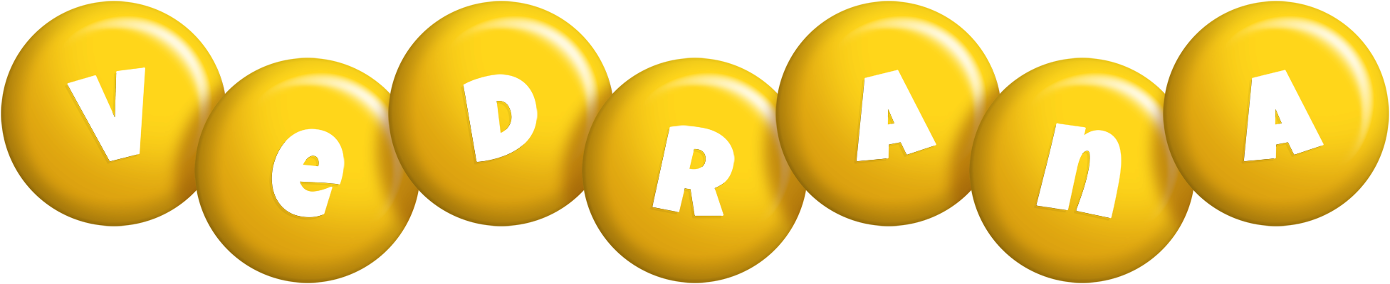 Vedrana candy-yellow logo