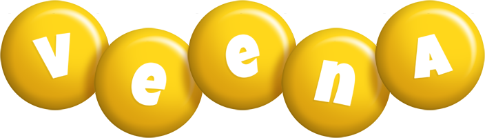 Veena candy-yellow logo