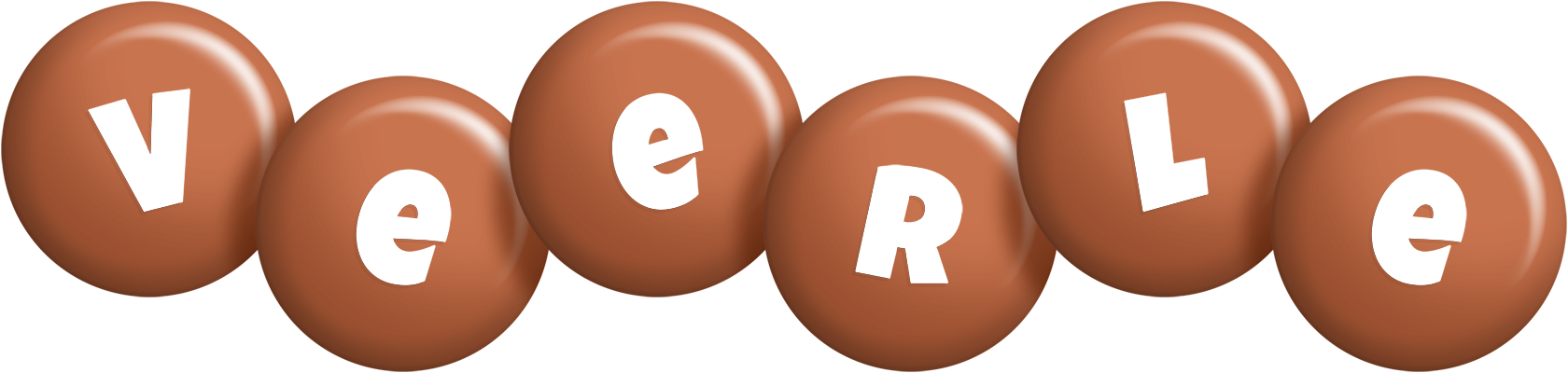 Veerle candy-brown logo