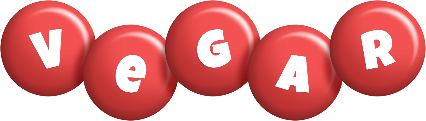 Vegar candy-red logo
