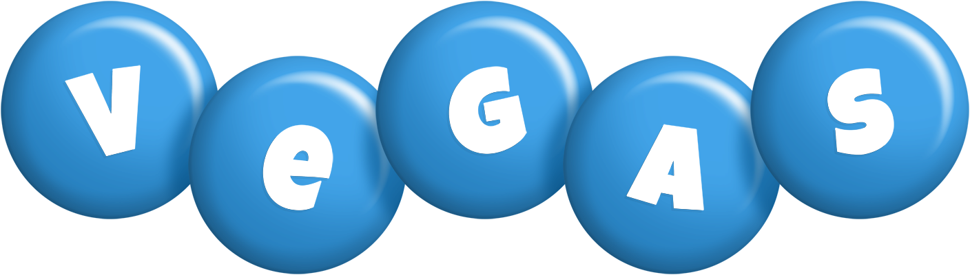 Vegas candy-blue logo
