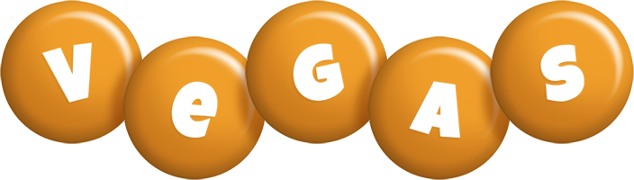 Vegas candy-orange logo