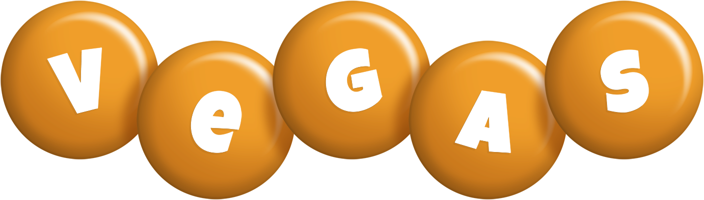Vegas candy-orange logo
