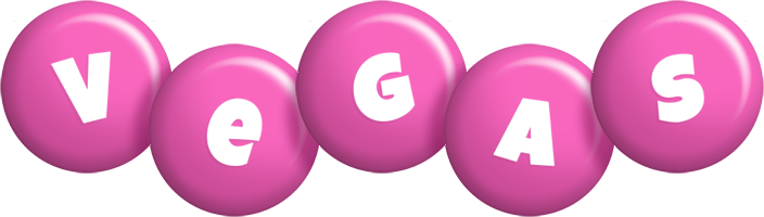 Vegas candy-pink logo