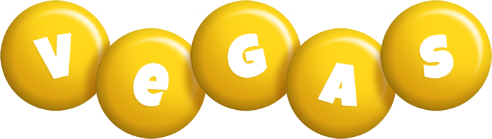 Vegas candy-yellow logo