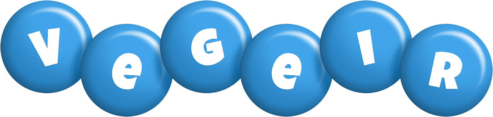 Vegeir candy-blue logo