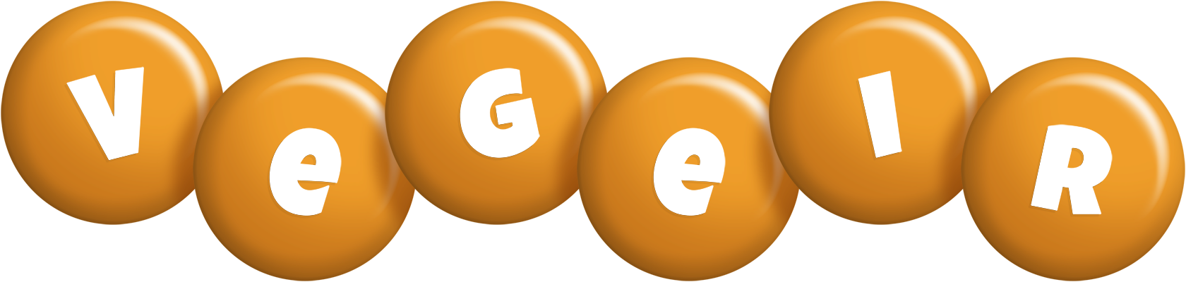 Vegeir candy-orange logo
