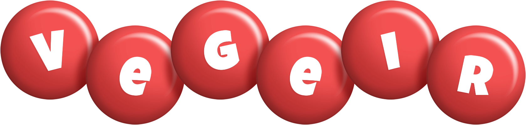 Vegeir candy-red logo