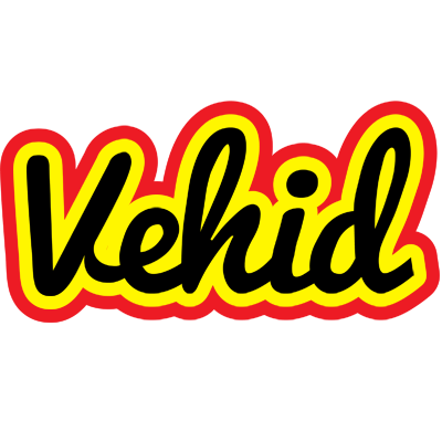 Vehid flaming logo