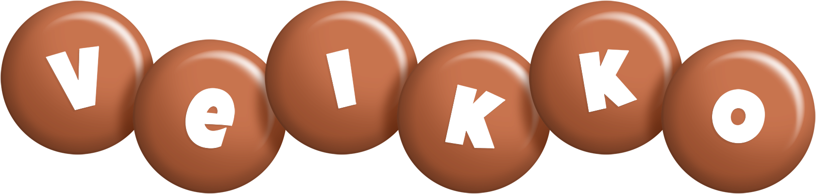 Veikko candy-brown logo