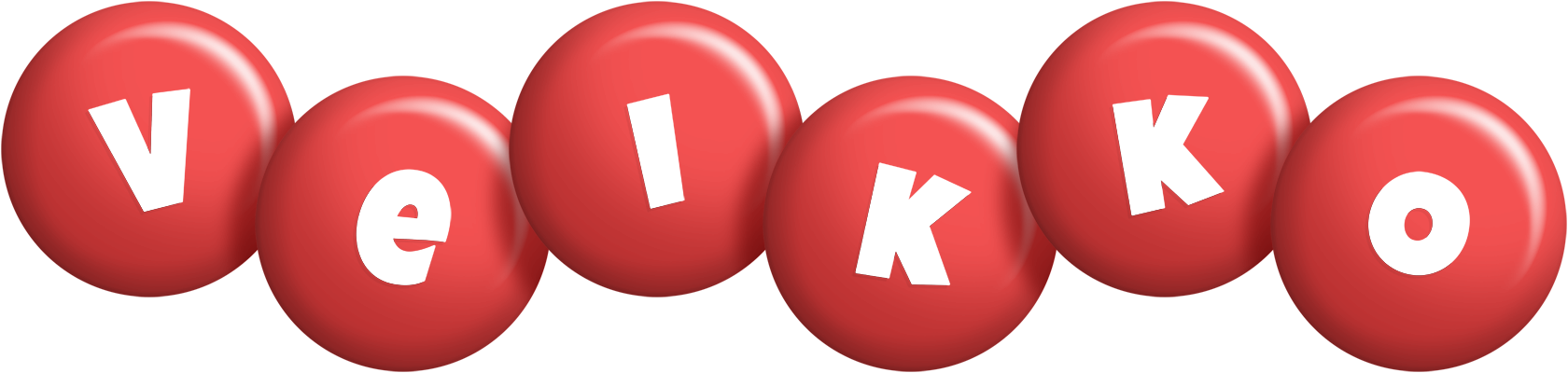 Veikko candy-red logo