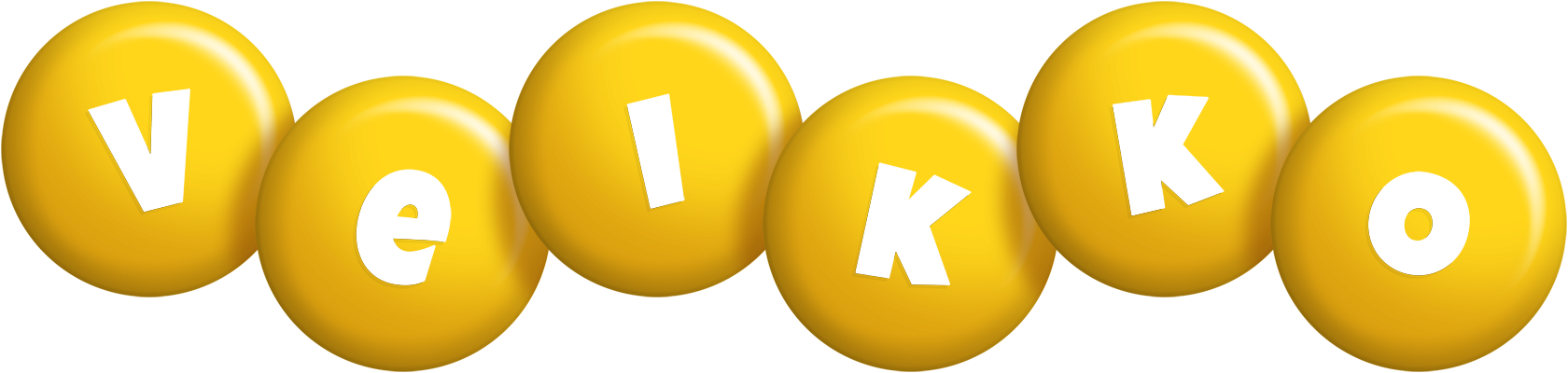 Veikko candy-yellow logo