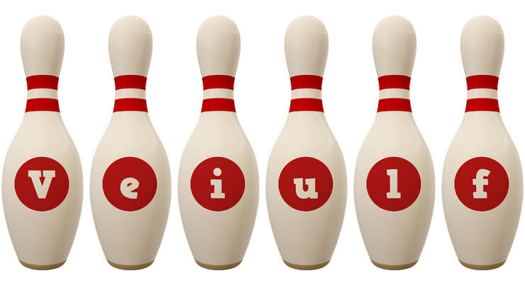 Veiulf bowling-pin logo