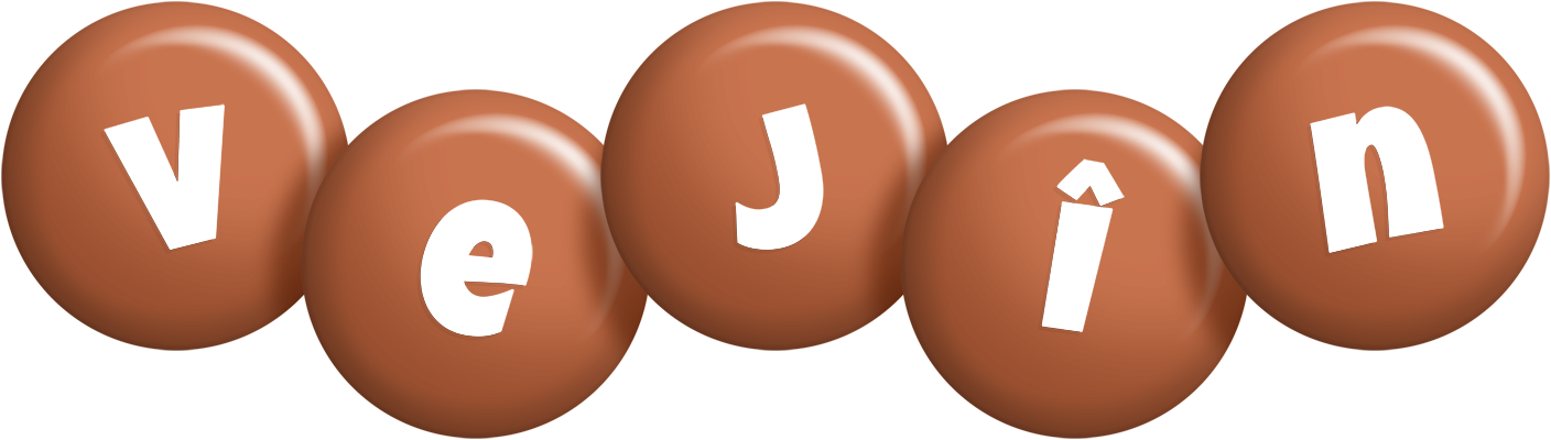 Vejîn candy-brown logo