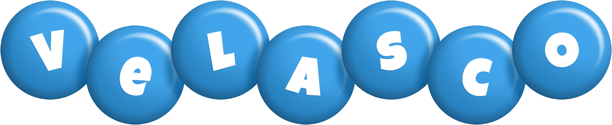Velasco candy-blue logo